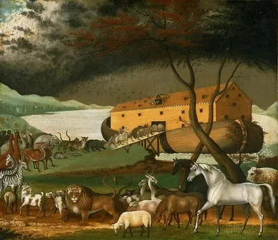 Хикс, Эдвард (1780-1849) -- Ноев ковчег (картина) — Музей искусств  Филадельфии