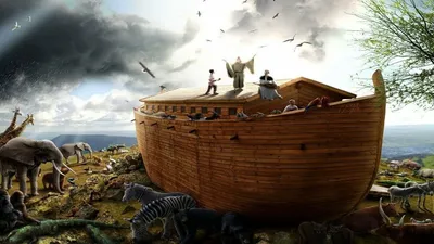 Ноев ковчег сказочно, футуристично, …» — создано в Шедевруме
