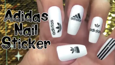 How to do Adidas nail design Using Joya Mia InSync gel polish - YouTube