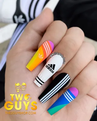 Adidas nail art 💅 - Pearl Nails And Beauty Cranebrook | Facebook