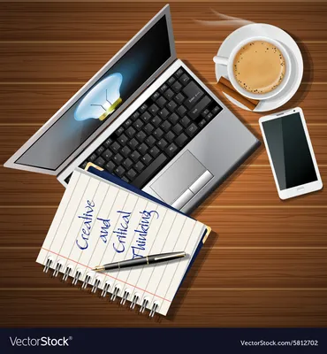 Free laptop coffee desk mobile notepad - Image