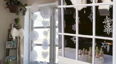 Новогодние трафареты из бумаги украшений на окна: 800 шаблонов + способы  использования