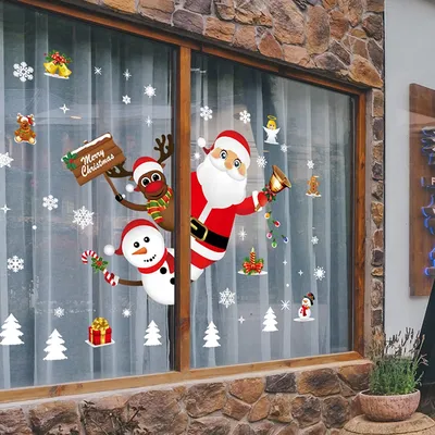 Рождественские деревянные украшения, Рождественская дверная подвеска,  Новогодние рождественские украшения для окон, дверей, камина,  Рождественская елка | AliExpress