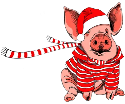 Год свиньи! Год кабана 2019! С новым годом 2019! Открытки, картинки на год  свиньи! Открытка со свиньей, свинкой, поросенком! Крас… | Открытки, С новым  годом, Свиньи