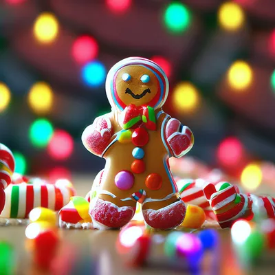 Новогодние конфеты с цветной фольгой…» — создано в Шедевруме