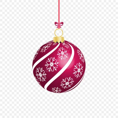 красный новогодний шар на прозрачном фоне PNG , Рождественский бал, новогодний  фон, рождество прозрачный фон PNG картинки и пнг рисунок для бесплатной  загрузки