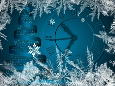 Новогодние часы №752557 - купить в Украине на Crafta.ua