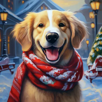 Купить Декоративный рождественский орнамент с собаками, подвеска на  рождественскую елку, Рождество | Joom