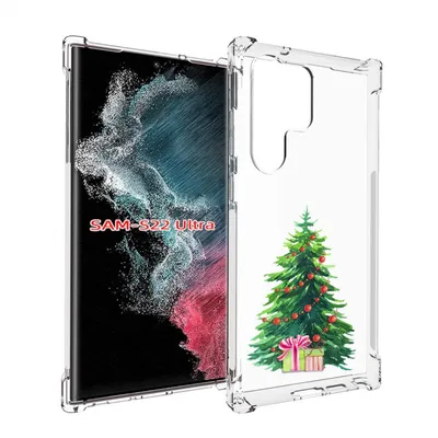 Жидкий неоновый чехол для Samsung Galaxy A51 с принтом «Новогодние  предметы» — купить в интернет-магазине Case Place