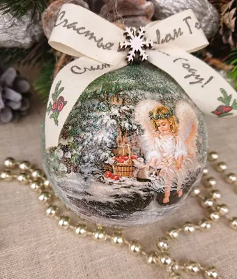 Купить новогодние елочные шары с ручной росписью в Москве – Ферма радости