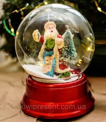 Шар новогодний со снегом \"Дед Мороз\" — купить по цене 190 руб. в интернет  магазине «Подарки66.ру»