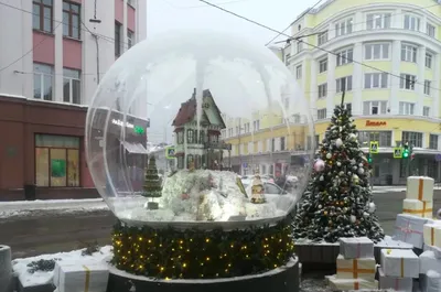 Снежный шар /Новогодний декор/ Шар со снегом Новый год 7 см в ассортименте  H8808 купить по оптовой цене | Хит Игрушка.