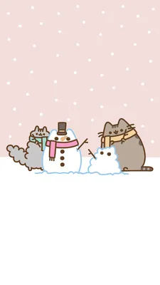 Новогодние обои на телефон с котом Пушином - YouLoveIt.ru