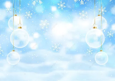 новогодний фон с висящими безделушками и снежинками, рождество, фон, снег  фон картинки и Фото для бесплатной загрузки