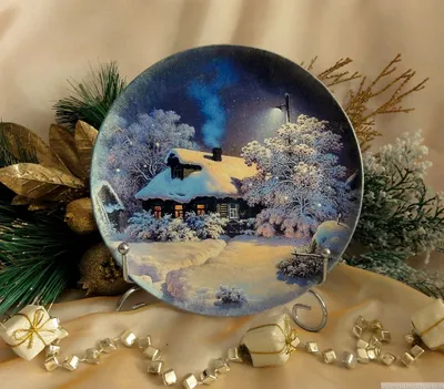 Тарелка декоративная \"Новогодняя сказка\" – купить в интернет-магазине  HobbyPortal.ru с доставкой