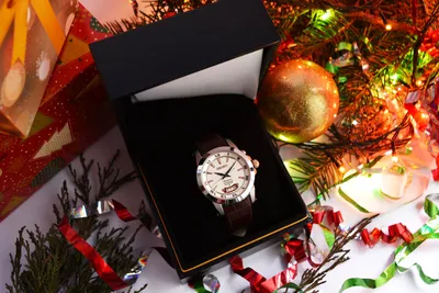 Черные новогодние часы крупным планом :: Стоковая фотография :: Pixel-Shot  Studio