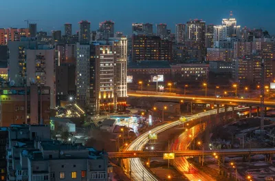 Архитектура зимнего Новосибирска на красочных фото с высоты