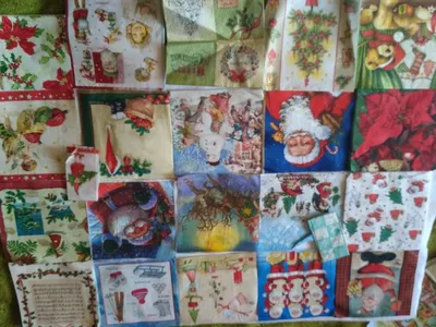 Салфетка для декупажа \"Новогодняя елочка\" — купить в интернет-магазине в  Москве по цене 18 руб.