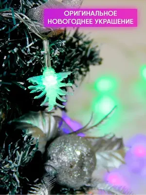 1/2/5 м Рождественская гирлянда, светодиодные гирлянды с бантами, гирлянды,  новогодние украшения 2022, украшения для елки, елочные игрушки, новогодний  декор, новый год 2023, новогодние украшения 2023 | AliExpress