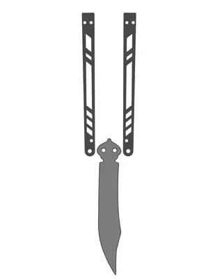 SSTAINLESS Нож-бабочка Балисонг, длина лезвия 8,9 см - купить с доставкой  по выгодным ценам в интернет-магазине OZON (297895899)