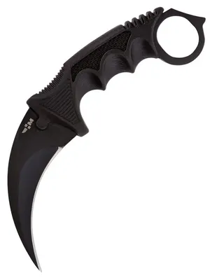 Нож керамбит металлический острый из игры CS GО BLACK Ножемир 8338985  купить в интернет-магазине Wildberries