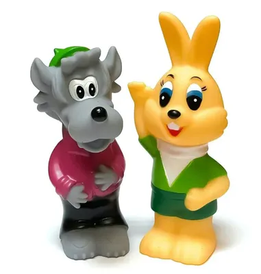 Набор игрушек для купания \"Ну, погоди!\" Волк и Заяц - купить с доставкой по  выгодным ценам в интернет-магазине OZON (879968980)