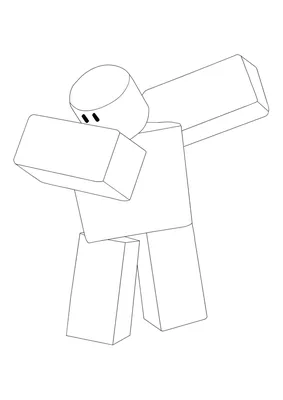 Roblox Noob Coloring Pages - 2 Free Coloring Sheets (2021)