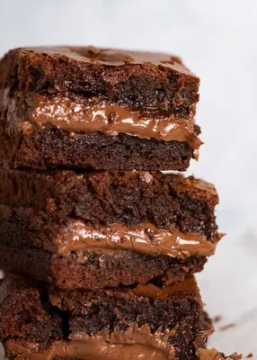 Outrageous Nutella Brownies | RecipeTin Eats