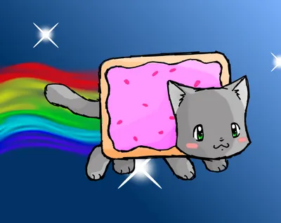 Nyon cat | Nyan cat, Cat birthday party, Cat birthday
