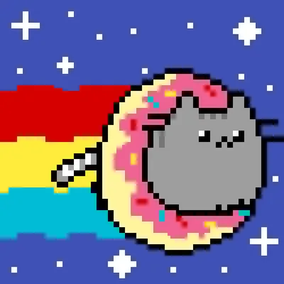 Скачать обои радуга, нян кэт, Nyan Cat, раздел минимализм в разрешении  600x1024