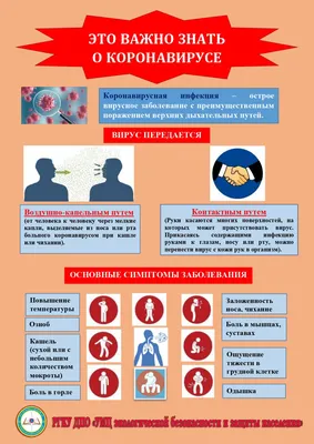 Информационный плакат «Что нужно знать о короновирусе голубой» в  многопрофильной типографии Happy print Псков