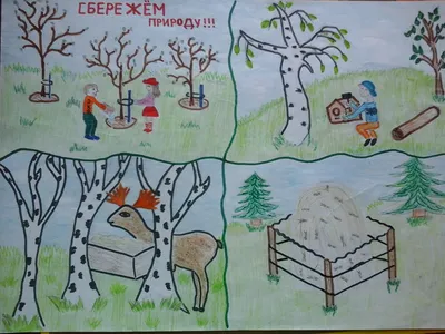 Лучшие работы Всероссийского конкурса детского экологического рисунка  «Защитники и друзья природы!» | Центр гражданских и молодежных инициатив -  Идея