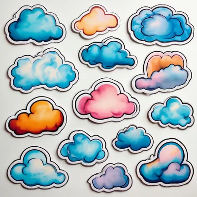 Прикольные облака рисунки - 77 фото