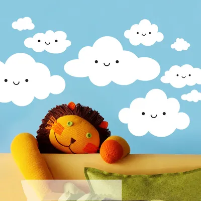 Лепопотам Облака для детской комнаты
