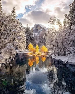 Самые красивые зимние картинки (100 фото)