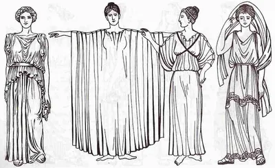 мужской и женский костюм древней Греции | Историческая мода, Греческая  мода, Средневековая одежда