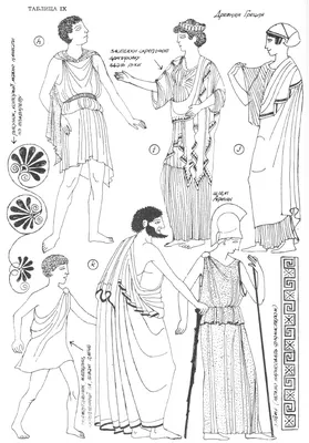 Одежда древней греции