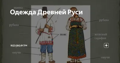 Одежда Древней Руси | Всё Обо Всём | Дзен