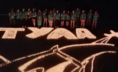 На Саур-Могиле в День памяти и скорби зажгли восемь тысяч свечей - РИА  Новости, 22.06.2023