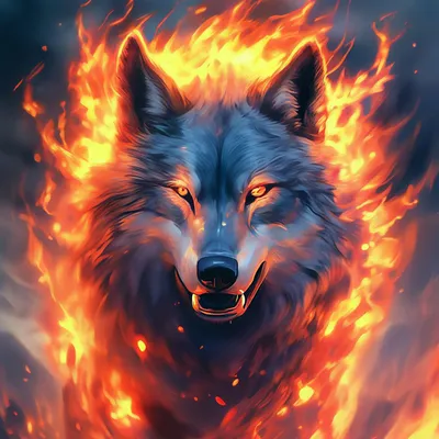 Огненный волк» — создано в Шедевруме