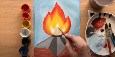 Рисунки огня для срисовки (49 фото)