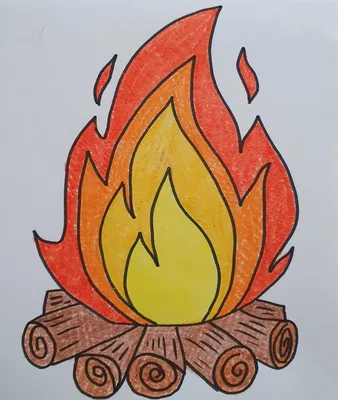 45 рисунков огня
