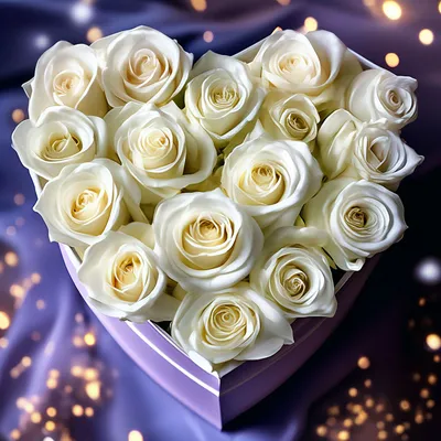 Купить Огромный букет белых роз Magnolia model №170 в Новосибирске