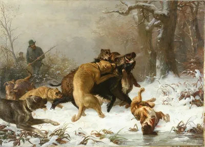 русская охота картины | Рисунки домашних животных, Изображение дикой  прироты, Изображения собак