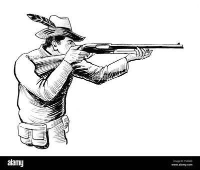 Участница охоты. Молодая женщина с ружьём Stock Photo | Adobe Stock