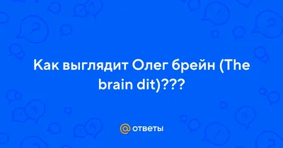 🙃FRIENDLY🙃 on X: \"Моя жизнь никогда не станет прежней 😱 #олегбрейн  #лицобрейна #лицоолегабрейна https://t.co/Qc06UPLigC\" / X