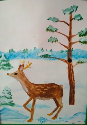 How to draw a deer / Как нарисовать оленя - YouTube