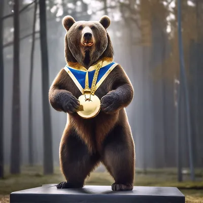 🐻Олимпийский🐻 Олимпийский медведь …» — создано в Шедевруме