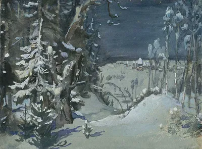 ЭСКИЗ ДЕКОРАЦИИ ДЛЯ ОПЕРЫ \"СНЕГУРОЧКА\" - Russian Art Collection