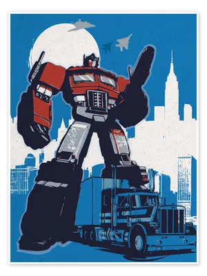 Optimus Prime, Transformers print by 2ToastDesign | Posterlounge